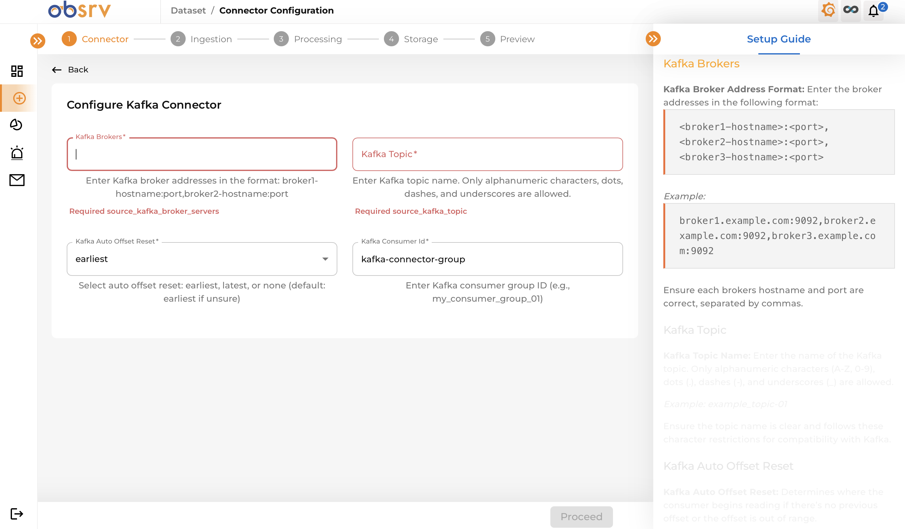 Connector Detailed Page